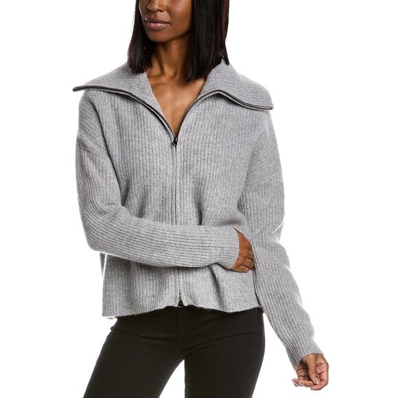 Philosophy Mockneck Cashmere Jacket - M